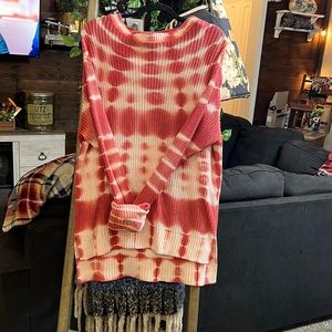 Long sleeved tie dye sweater. Perfect for all seasons. Never worn. OBO
